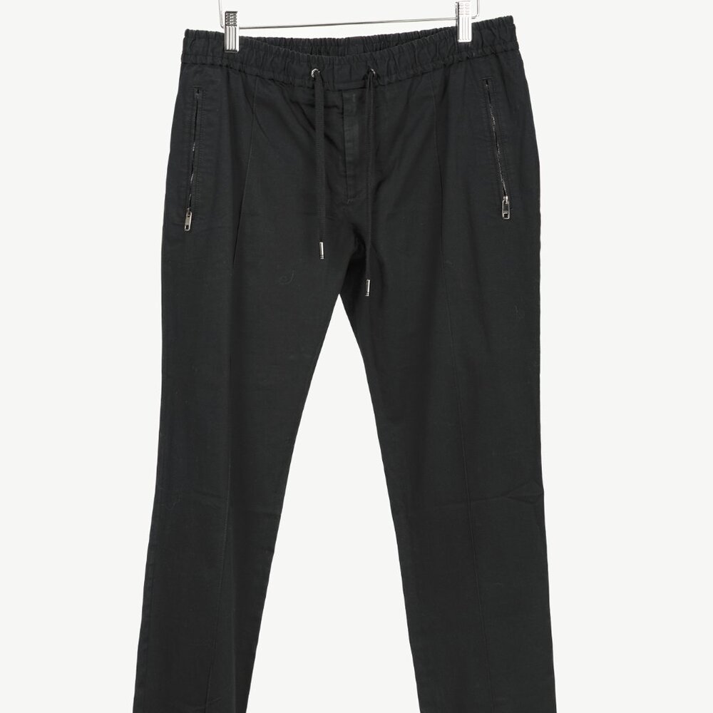 Dolce & Gabbana Black Jogger-Style Elastic Waist Pants